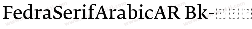 FedraSerifArabicAR Bk字体转换